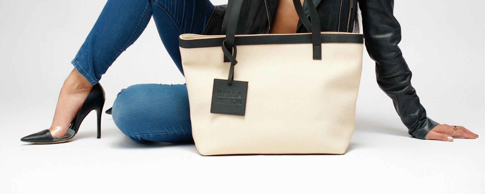 Bella Nation premium lifestyle tote bag designed in New Zealand styled in a refined modern setting